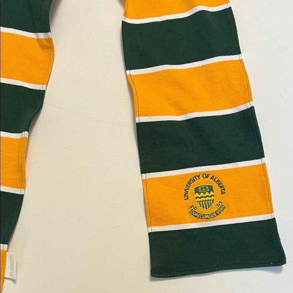 University of Alberta Striped Rugby Scarf